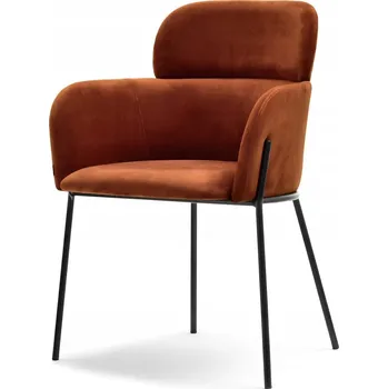 Jídelní židle Židle Mebel-Partner velur oranžová 1 ks