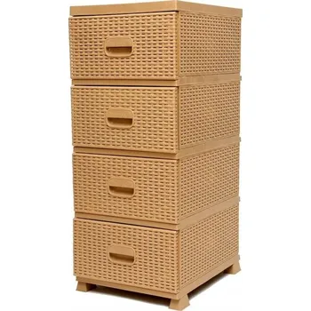 Komoda Koupelnový regál Violet House, béžové odstíny, 46 x 37,5 x 90 cm