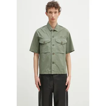Pánská košile Bavlněná košile C.P. Company 18CMSH236A005328G zelená 91X, vel. XXL