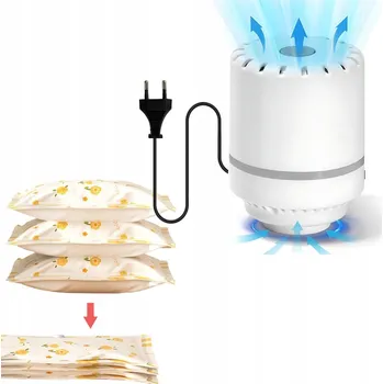 pumpička Elektrická pumpička na vakuové pytle na oblečení – malá cestovní pumpa