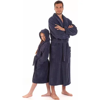 Pánský župan Pánský župan Athena 2116 Tmavě modrá - Vestis tmavě modrá XL