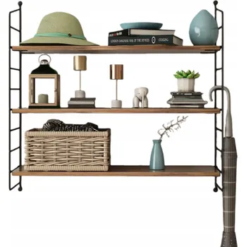 police Závěsná police na zeď Rustikální Loft 3 ÚROVNĚ