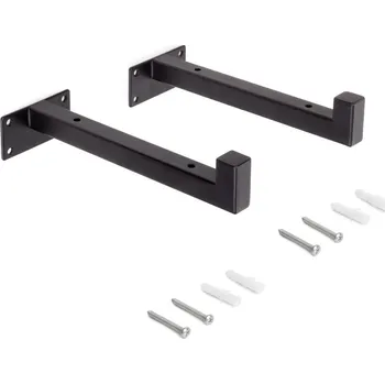 police Emuca S.R.L. Sada držáků police STELLA černá