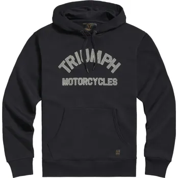 Pánská mikina Triumph Mikina Carrick Checkerboard Black/Bone – 3XL