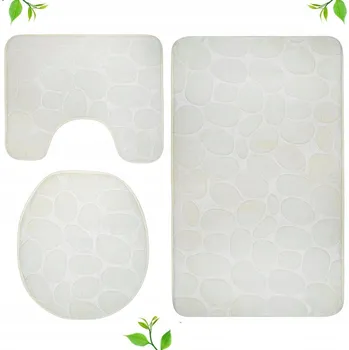 Koberec KOMPLET KOUPELNOVÝCH PŘEDLOŽEK 3 ks SADA koberec rohožka podložka koberec