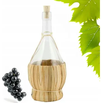 Láhev Skleněná láhev na víno v opletu Tragar Fiasco 0,75 l