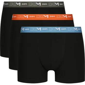 Boxerky Sada 3 boxerek Dim® černá+modrá+oranžová 85/92 (M)
