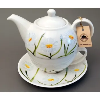 Čajová souprava Čajová sada - kopretiny
