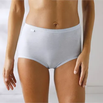 Dámská móda Kalhotky maxi Basic, sada 3 ks nám.modrá+nebeská modrá+bílá 52