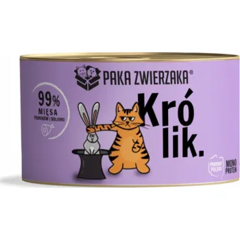 Krmivo pro kočku PAKA ZWIERZAKA Rabbit - mokré krmivo pro kočky - 200g