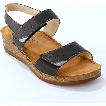 Dámská obuv Kožené pohodlné sandály na suché zipy krémová 37