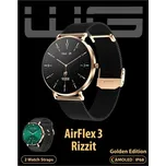 WG - Chytré hodinky WG AirFlex3 Rizz It, dámské, 2x řemínek, zlatá