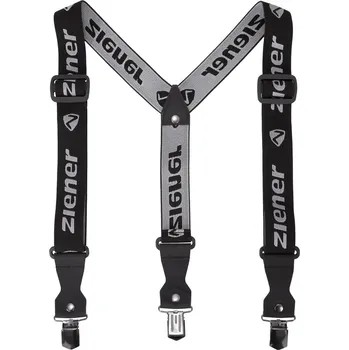 Snowboardové kalhoty Kšandy na lyžařské kalhoty Ziener Braces Clip black - různé velikosti velikost doplňků M