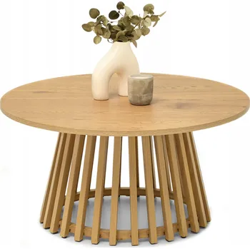 Konferenční stolek Stůl kulatý Mebel-Partner 80 x 80 x 41 cm dub