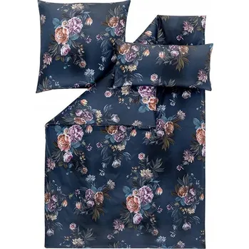 Povlečení ESTELLA Povlečení satén DE LUX GRAZIA 155x200 granátové