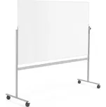 Bílá magnetická tabule DORIS, mobilní, oboustranná, 2005x1205 mm