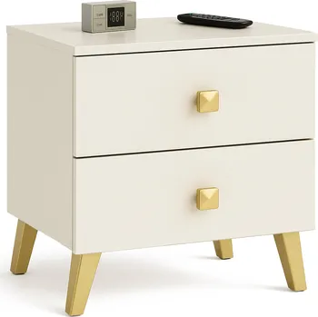 Noční stolek Noční stolek MOBI K-02&nbsp;kašmír/zlatý