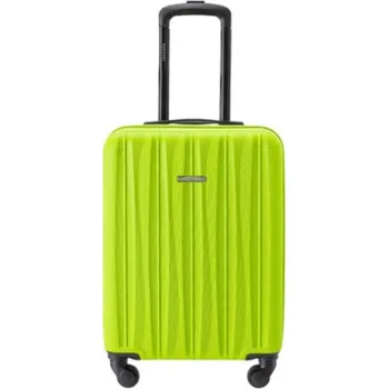Limetkový kabinový kufr Bali s drážkami