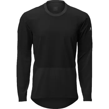 cyklistický dres volný dres s dlouhým rukávem 7MESH Compound Shirt LS Men's Black L