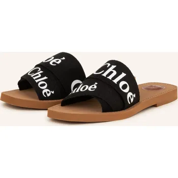 Dámské sandále Chloé Dámské Pantofle Woody, černá/ bílá, 36