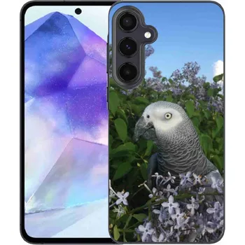 Pouzdro na mobilní telefon Gelový kryt mmCase na Samsung Galaxy A55 5G - papoušek žako