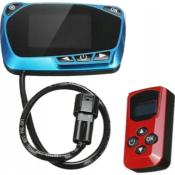 Ventilátor topení a klimatizace ŘÍDICÍ JEDNOTKA LCD DISPLEJE MONITORU 12V/24V + DÁLKOVÉ OVLÁDÁNÍ PRO OLEJOVÉ TOPENÍ