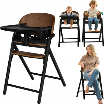 Jídelní židlička Dětská jídelní židlička 3v1 dřevěná multifunkční Lionelo Celia