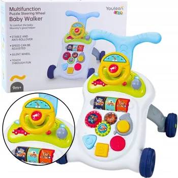 Dětské chodítko Interaktivní Chodítko pro Děti – Multifunkční Odrážedlo s Volantem