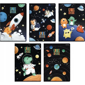 Sešit Sešit linkovaný (3 linky) TOP-2000 A5 měkká vazba 32 listů - motiv hvězdy