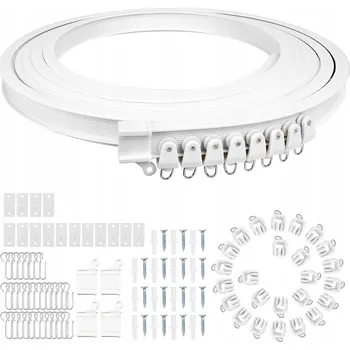 Obraz Jednokolejnicová stropní lišta bílá plastová 500 cm