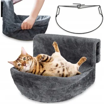 Pelíšek pro kočku Závěsné Pelíšek / pelíšek pro kočky na radiátor, hřejivé plyšové lůžko / hamak, 47x40 cm