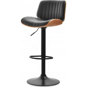 Jídelní židle Barová Židle Mebel-Partner černá 110 cm umělá kůže