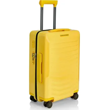 PORSCHE DESIGN Roadster Hardcase 4W Trolley S Zavazadlo kufr skořepinový velikost S žlutý TSA USB (550 x 380 x 230 mm Vhodné jako palubní zavazadlo. Tichá kola a integrovaný zámek schválený TSA.)