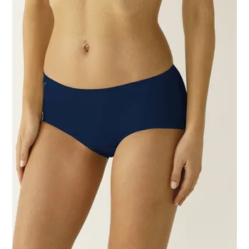 Dámská móda Sada 3 kalhotek midi Basic nám.modrá+bílá+šedá 50