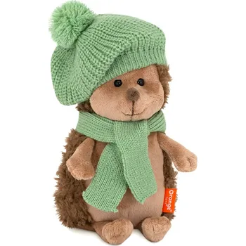 plyšák Plyšový ježek s čepicí a šálou Orange toys 25 cm - Hedgehog in green beret