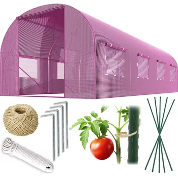 Fóliovník Zahradní tunel 2,5 x 4 m (10m2) růžový Plonos