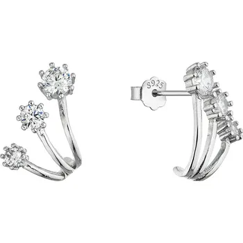 Náušnice Stříbrné náušnice vějířky 11764.1