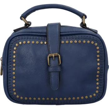 Kabelka Krásná koženková crossbody kabelka Espaňa, tmavě modrá