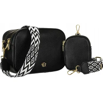 Kabelka Taška kabelka přes rameno Rovicky , eko kůže černá