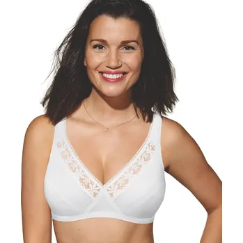 Podprsenka Sada 2 podprsenek s výšivkou Coeur Croisé Playtex®, bez kostic bílá 90D