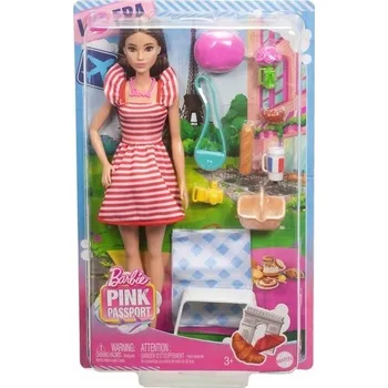 Panenka PANENKA + doplňky BARBIE Pink pas Paříž Sada od MATTEL STYLISH