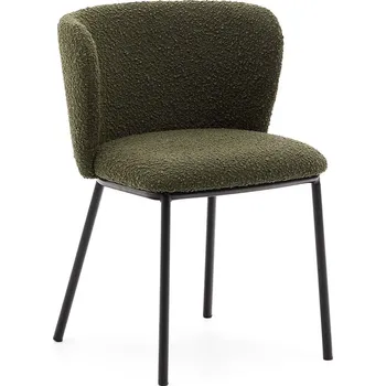 Jídelní židle Zelené čalouněné jídelní křeslo Ciselia – Kave Home ID_1727556