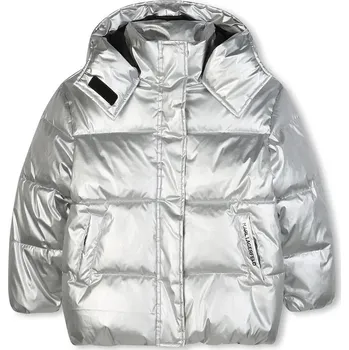 Chlapecká bunda Dětská bunda Karl Lagerfeld Z30602.86.108 stříbrná SLV, vel. 102