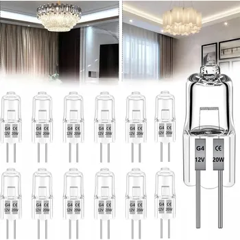 Žárovka HALOGENOVÁ ŽÁROVKA G4 20W 12 ks