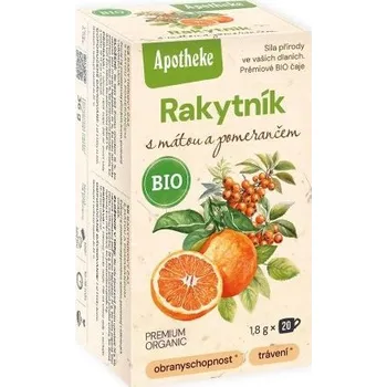 Čaj Aphoteke Čaj Rakytníkový s mátou a pomerančem BIO 36 g