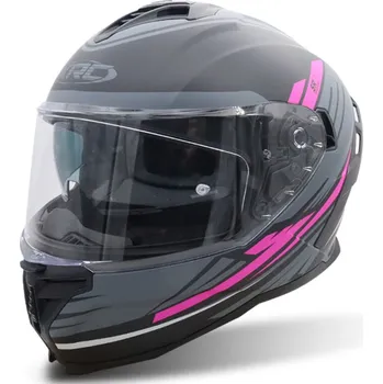 Helma na motorku XRC Loomis blk/grey/light grey/pink vel. S