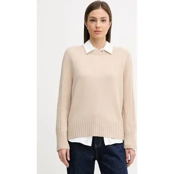 Oblečení a móda Kašmírový svetr United Colors of Benetton 10K1D10FF béžová 80X, vel. XS