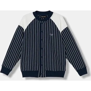 Chlapecká mikina Dětská bavlněná mikina Emporio Armani EB001002.AF21874 námořnická modř 59X, vel. 140