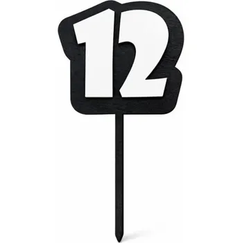 Dortová svíčka Zápich s číslovkou dvoubarevné Růžová