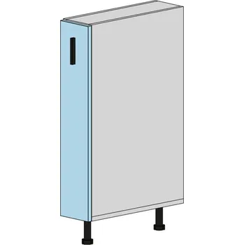 Kuchyňská skříňka Slevadoma Spodní skříňka E-15-K | RONIT Barva dvířek: bílá, Barva korpusu: antracit